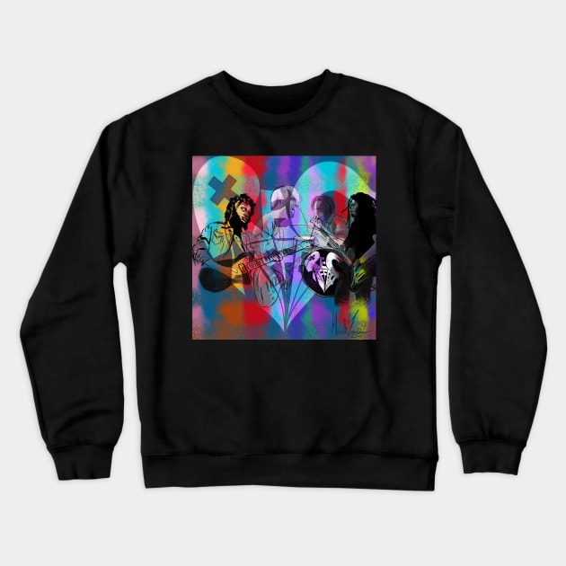 Rec Affect Rainbow Crewneck Sweatshirt by Rec Affect Band Merch